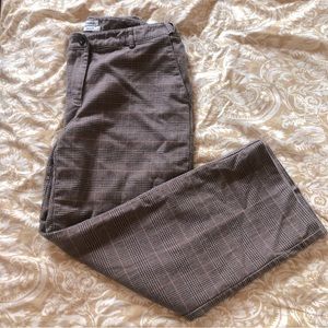 L.L. Bean Plaid classic fit, lined trousers, size 8 & 27 inch inseam